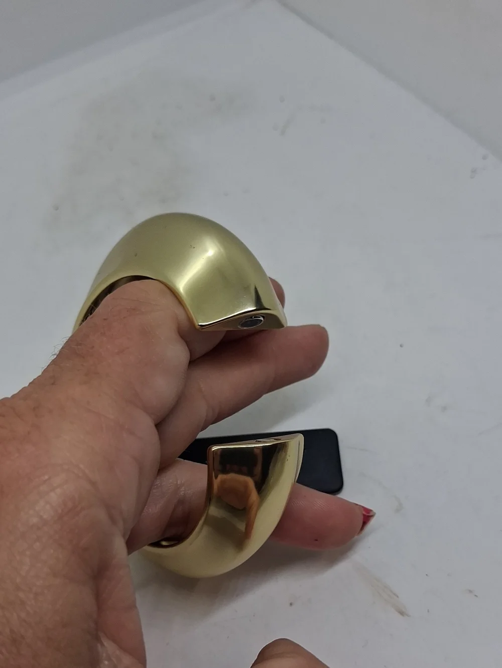 NWT J.Crew Gold Chunky Oval Bangle Bracelet